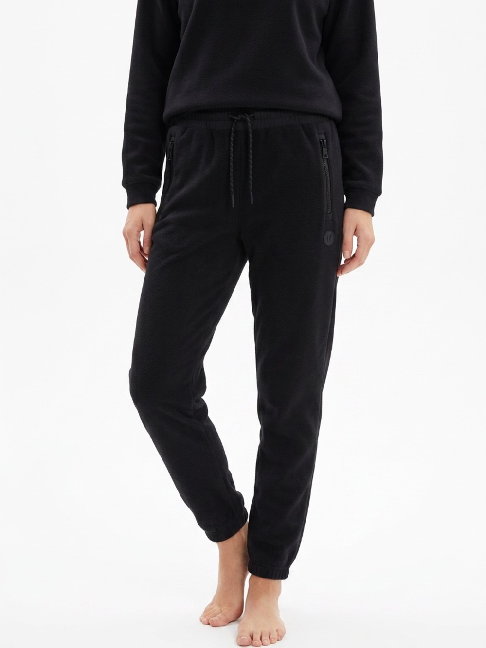 VUORI | Aspen Black Fleece Jogger Pants Polartec Wind Pro Women’s Size Medium
